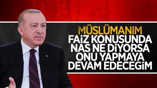 Cumhurbaşkanı Erdoğan'dan faiz mesajı