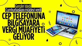 Cumhurbaşkanı Erdoğan'dan gençlere 'cep telefonu ve bilgisayar' müjdesi