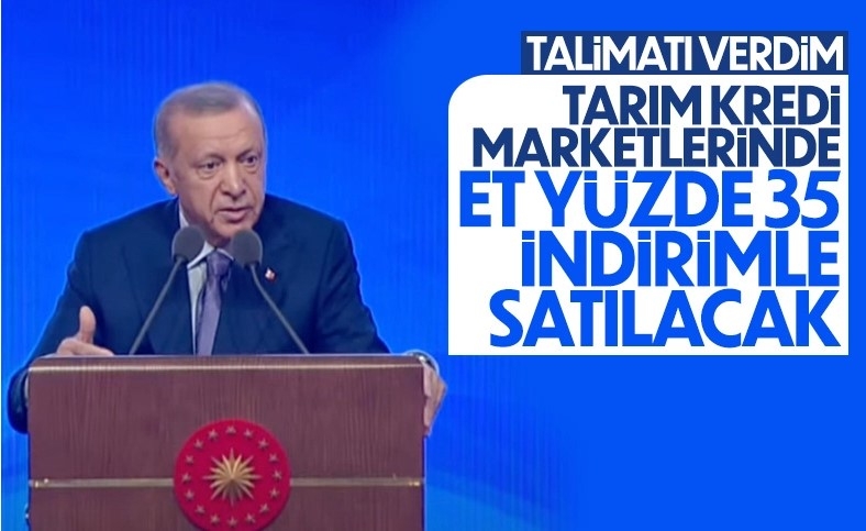 Cumhurbaşkanı Erdoğan'dan gıda fiyatlarında indirim müjdesi