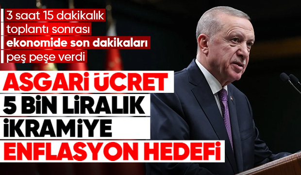 Cumhurbaşkanı Erdoğan'dan kabine sonrası açıklamalar