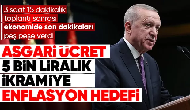 Cumhurbaşkanı Erdoğan'dan kabine sonrası açıklamalar