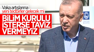 Cumhurbaşkanı Erdoğan'dan maske açıklaması