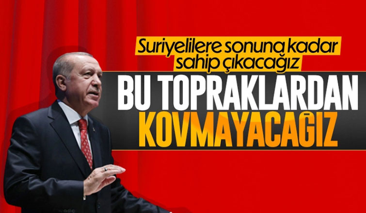 Cumhurbaşkanı Erdoğan'dan mülteci açıklaması: Kovmayacağız
