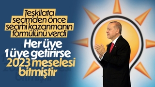 Cumhurbaşkanı Erdoğan'dan seçimden önce seçimi kazanma hedefi
