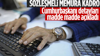 Cumhurbaşkanı Erdoğan'dan sözleşmeli memura kadro müjdesi