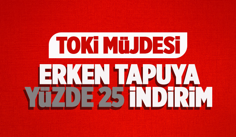 Cumhurbaşkanı Erdoğan'dan TOKİ'de indirim müjdesi