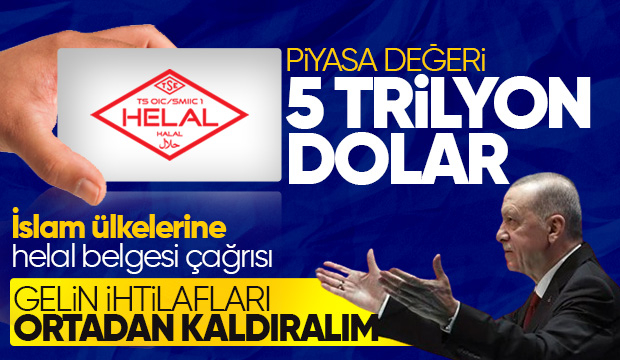 Cumhurbaşkanı Erdoğan: Dünya helal piyasası, 5 trilyon doları aştı