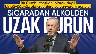 Cumhurbaşkanı Erdoğan, gençlere seslendi: Kötü alışkanlıklardan uzak durun