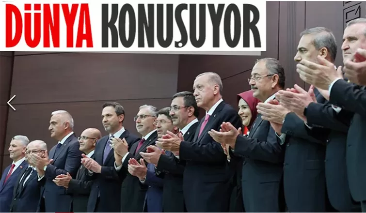 Cumhurbaşkanı Erdoğan'ın açıkladığı yeni kabine üyelerini dünya konuşuyor