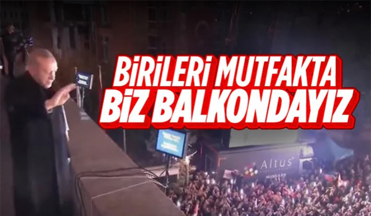 Cumhurbaşkanı Erdoğan'ın balkon konuşması
