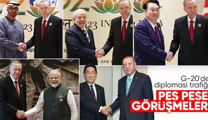Cumhurbaşkanı Erdoğan'ın G20 Liderler Zirvesi'nde diplomasi trafiği