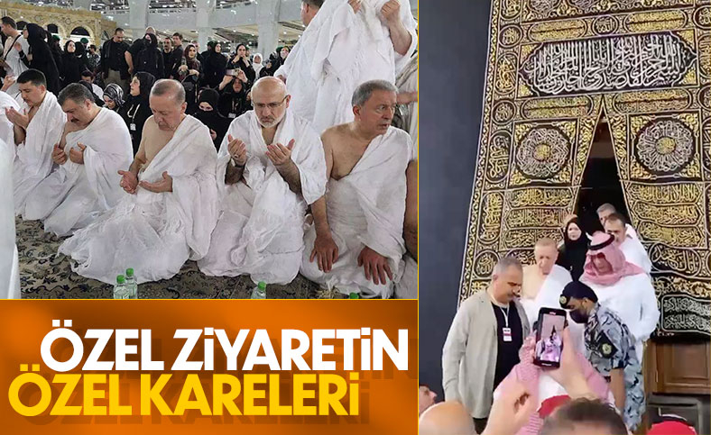 Cumhurbaşkanı Erdoğan'ın umre ziyaretinden özel kareler
