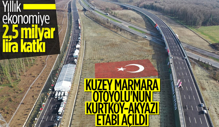 Cumhurbaşkanı Erdoğan, Kuzey Marmara Otoyolu'nun açılışına katıldı