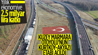 Cumhurbaşkanı Erdoğan, Kuzey Marmara Otoyolu'nun açılışına katıldı