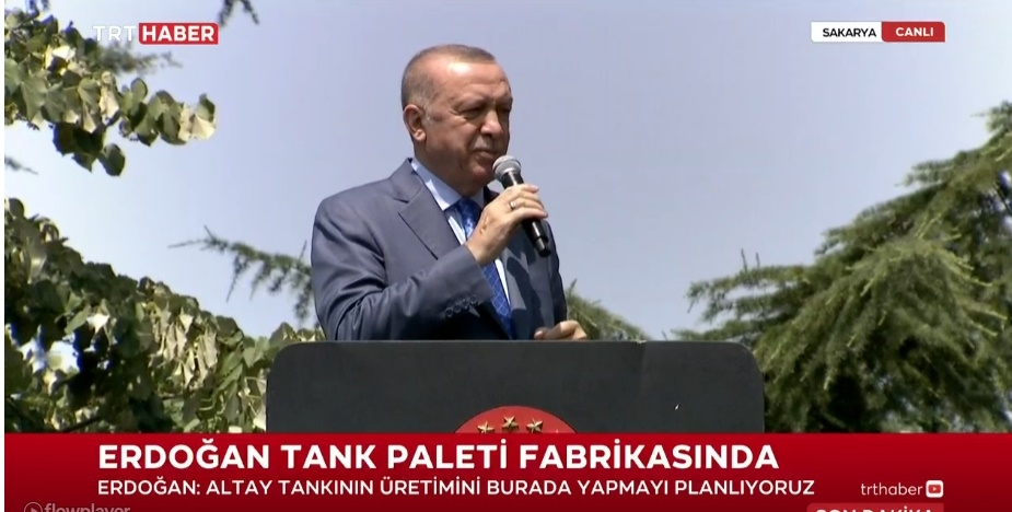 Cumhurbaşkanı Erdoğan Tank Palet Fabrikası'nda işçilere seslendi