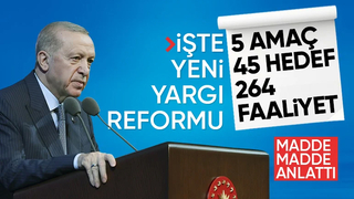 Cumhurbaşkanı Erdoğan, yeni yargı reformunun detaylarını açıkladı