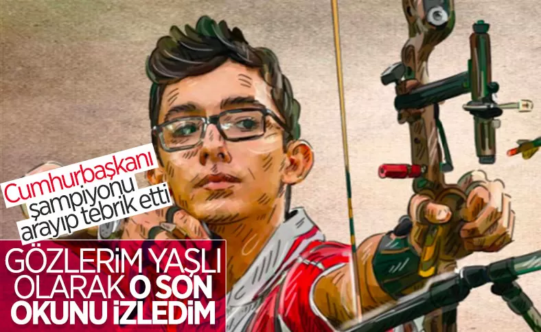 Cumhurbaşkanı, Mete Gazoz'u tebrik etti