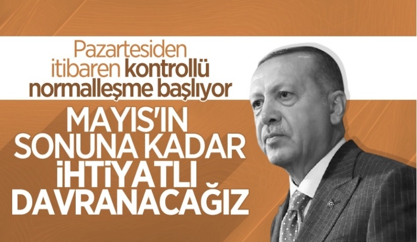 Cumhurbaşkanı'ndan kontrollü normalleşme değerlendirmesi