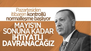 Cumhurbaşkanı'ndan kontrollü normalleşme değerlendirmesi