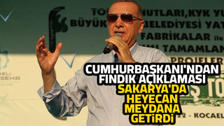 Cumhurbaşkanı'ndan Sakarya açıklaması