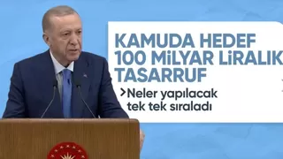 Cumhurbaşkanı'ndan tasarruf açıklaması