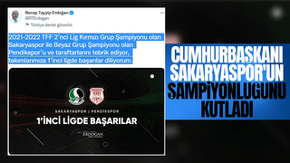 Cumhurbaşkanı Sakaryaspor'a 1 lig'de başarılar diledi