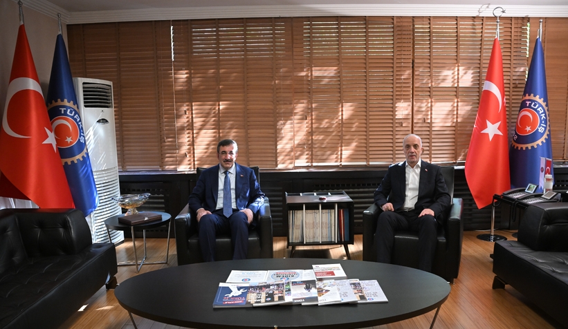 Cumhurbaşkanı Yardımcısı Yılmaz’dan TÜRK-İŞ'e ziyaret