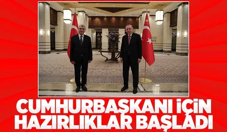 Cumhurbaşkanı ziyareti öncesi toplantı