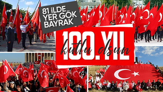Cumhuriyet'in 100'üncü yılı: 81 ilde bayraklar dalgalanıyor!