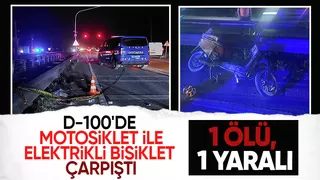 D-100'de feci kaza: 1 ölü, 1 yaralı