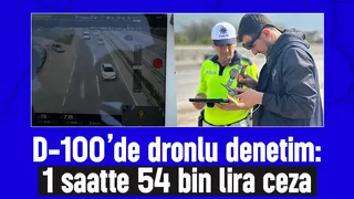 D-100'de dronlu bayram denetimi