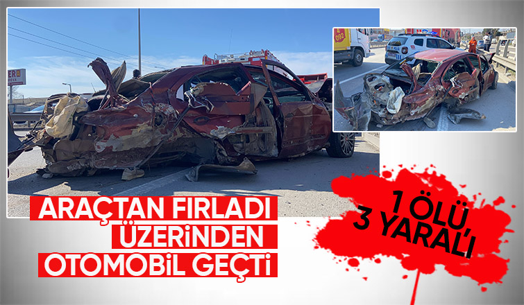 D-100'de feci kaza: 1 ölü, 3 yaralı