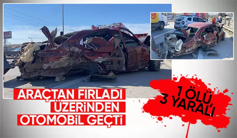 D-100'de feci kaza: 1 ölü, 3 yaralı