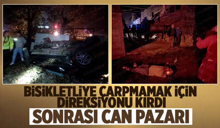 D-100'de feci kaza: 4 yaralı