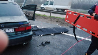 D-100'de feci kaza, sürücü can verdi