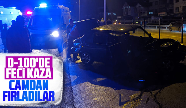 D-100'de feci kaza