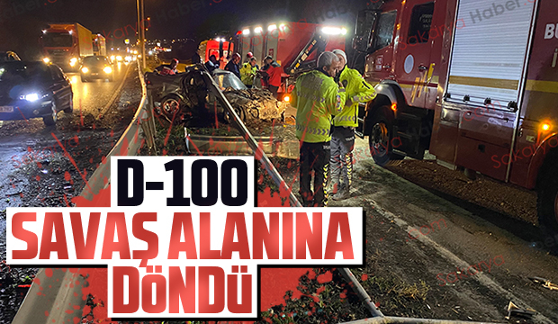 D-100'de feci kaza