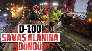 D-100'de feci kaza