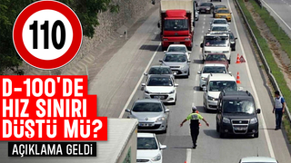 D-100'de hız sınırı düştü iddiaları ile ilgili açıklama geldi
