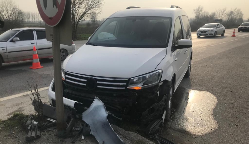 D-100'de kaza: 1 yaralı