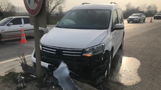 D-100'de kaza: 1 yaralı