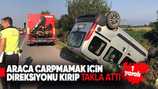 D-100'de kaza: 1 yaralı