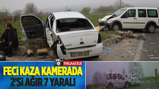 D-100'de kaza 2’si ağır 7 yaralı
