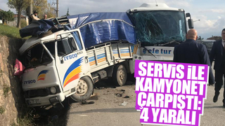 D-100'de kaza: 4 yaralı