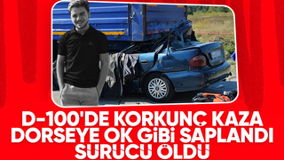 Tırın dorsesine ok gibi saplanan otomobilin sürücüsü öldü