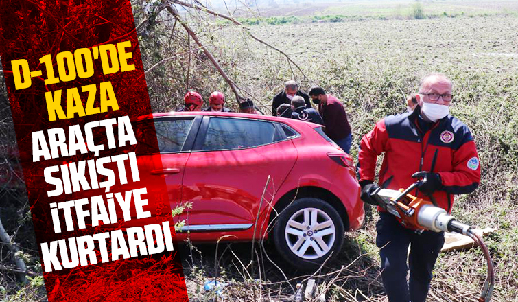 D-100'de kaza: 3 yaralı