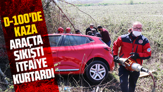 D-100'de kaza: 3 yaralı