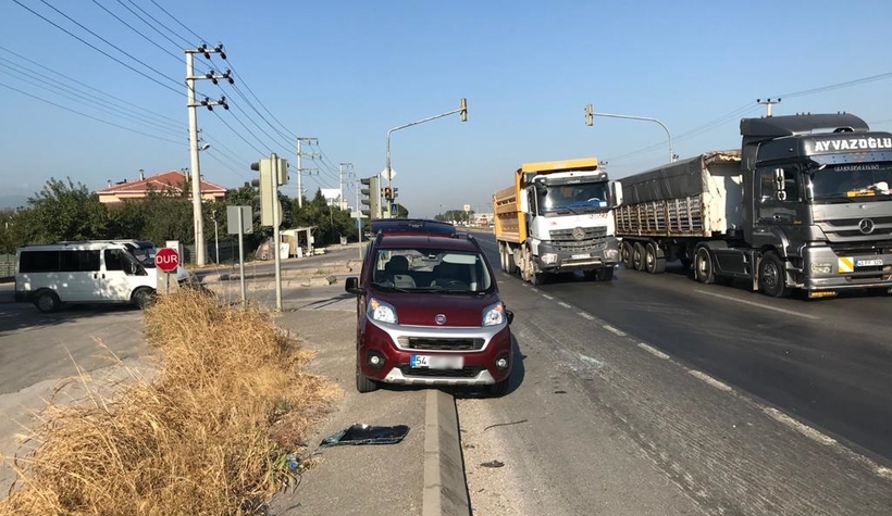 D-100'de korkutan kaza