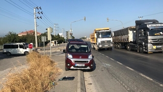 D-100'de korkutan kaza