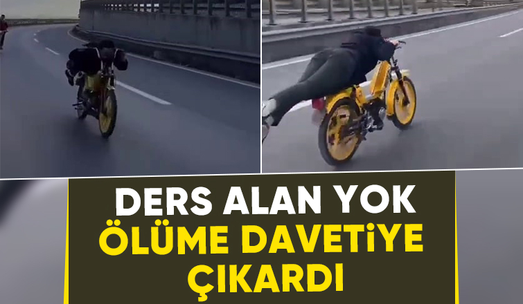 D-100'de motosikleti ölümüne sürdü